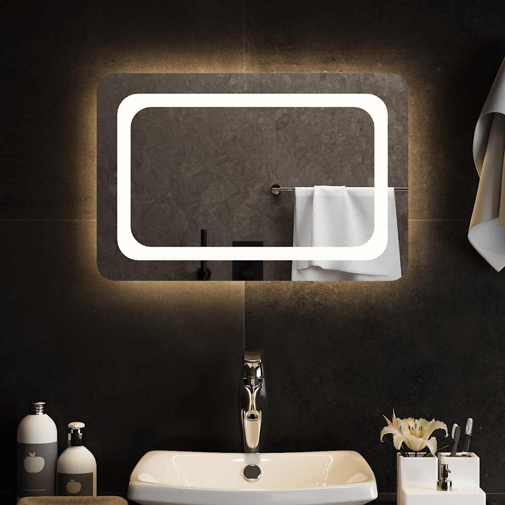 vidaXL Bathroom Mirror LED 40x20 cm