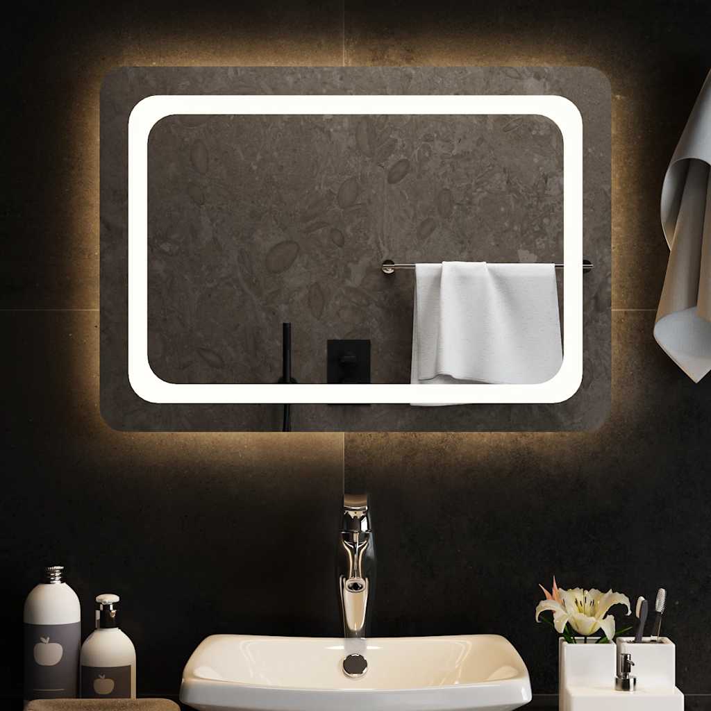 vidaXL Bathroom Mirror LED 40x20 cm