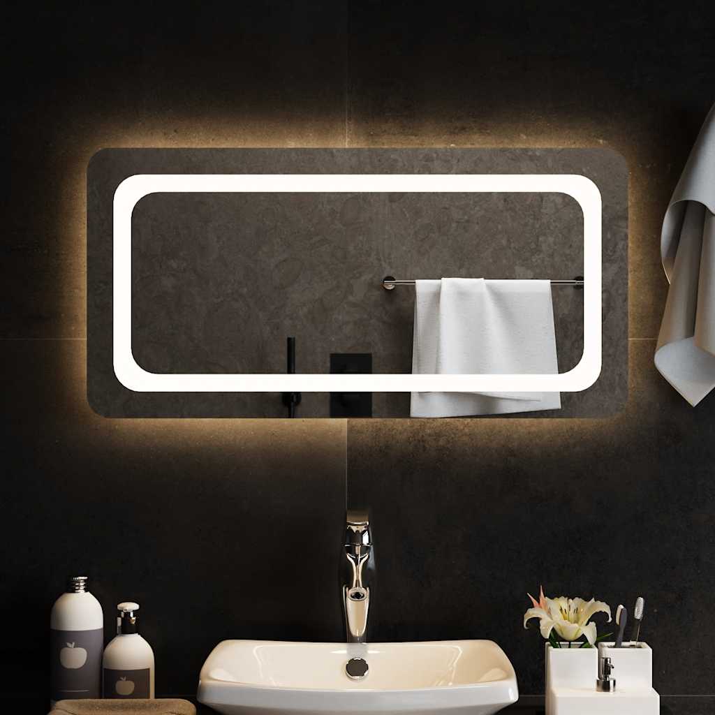 vidaXL Bathroom Mirror LED 40x20 cm