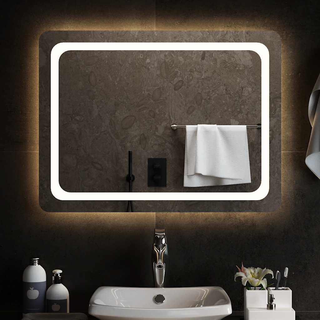 vidaXL Bathroom Mirror LED 40x20 cm