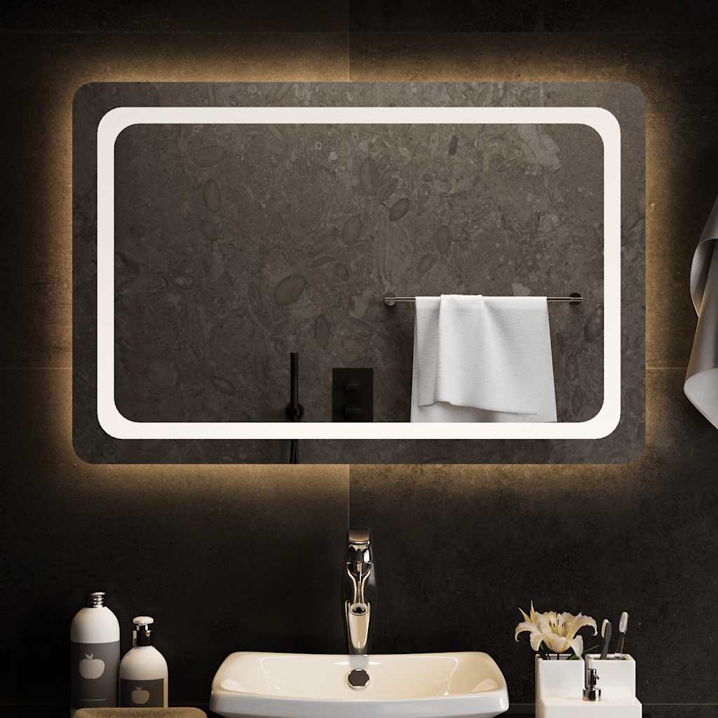 vidaXL Bathroom Mirror LED 40x20 cm