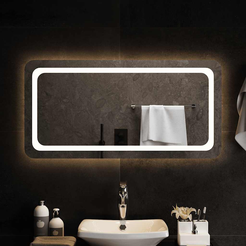 vidaXL Bathroom Mirror LED 40x20 cm