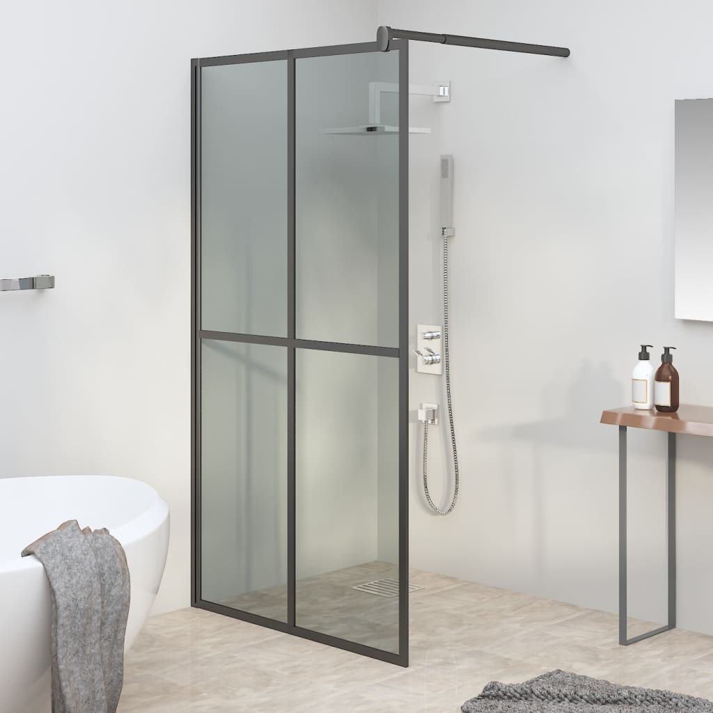 vidaXL Walk-in Shower Screen 80x195 cm Transparent Tempered Glass