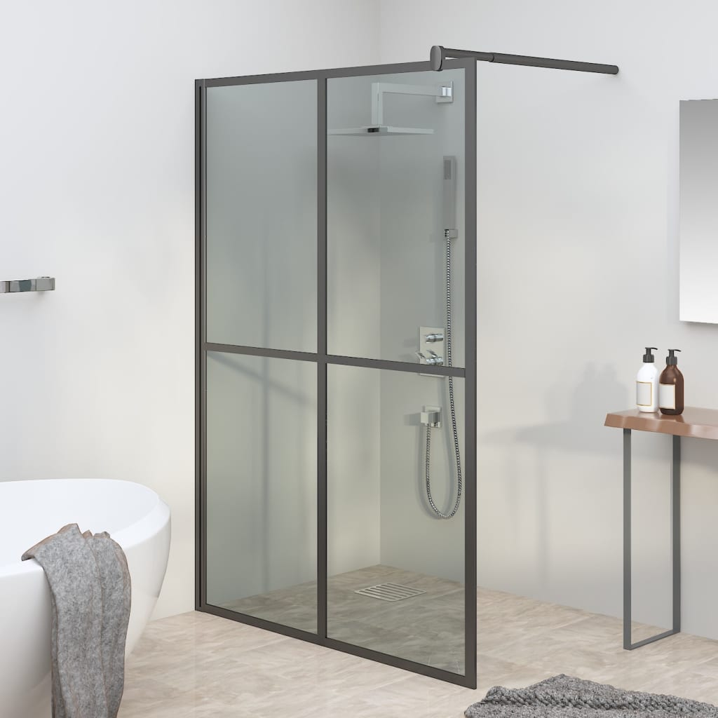 vidaXL Walk-in Shower Screen 80x195 cm Transparent Tempered Glass