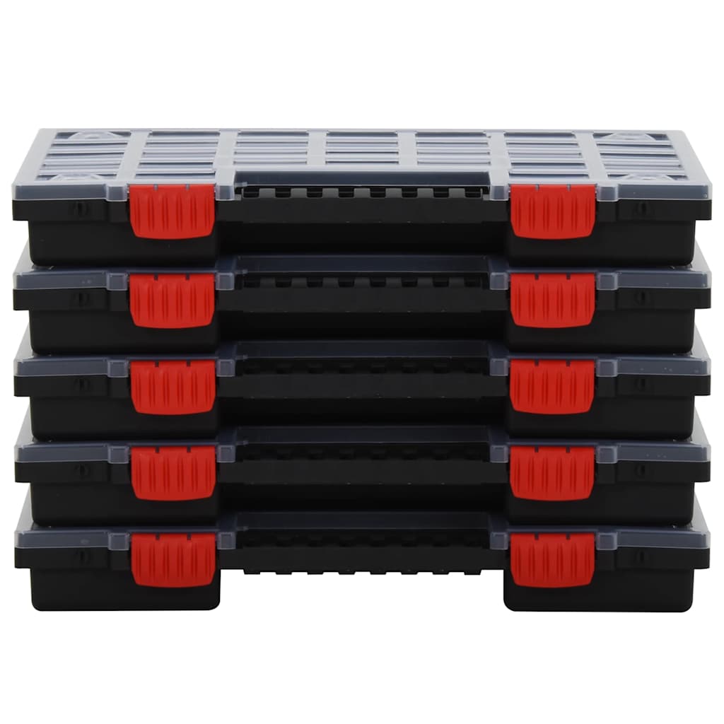 vidaXL Assortimentsdozen 5 st 34,5x25x5 cm polypropeen