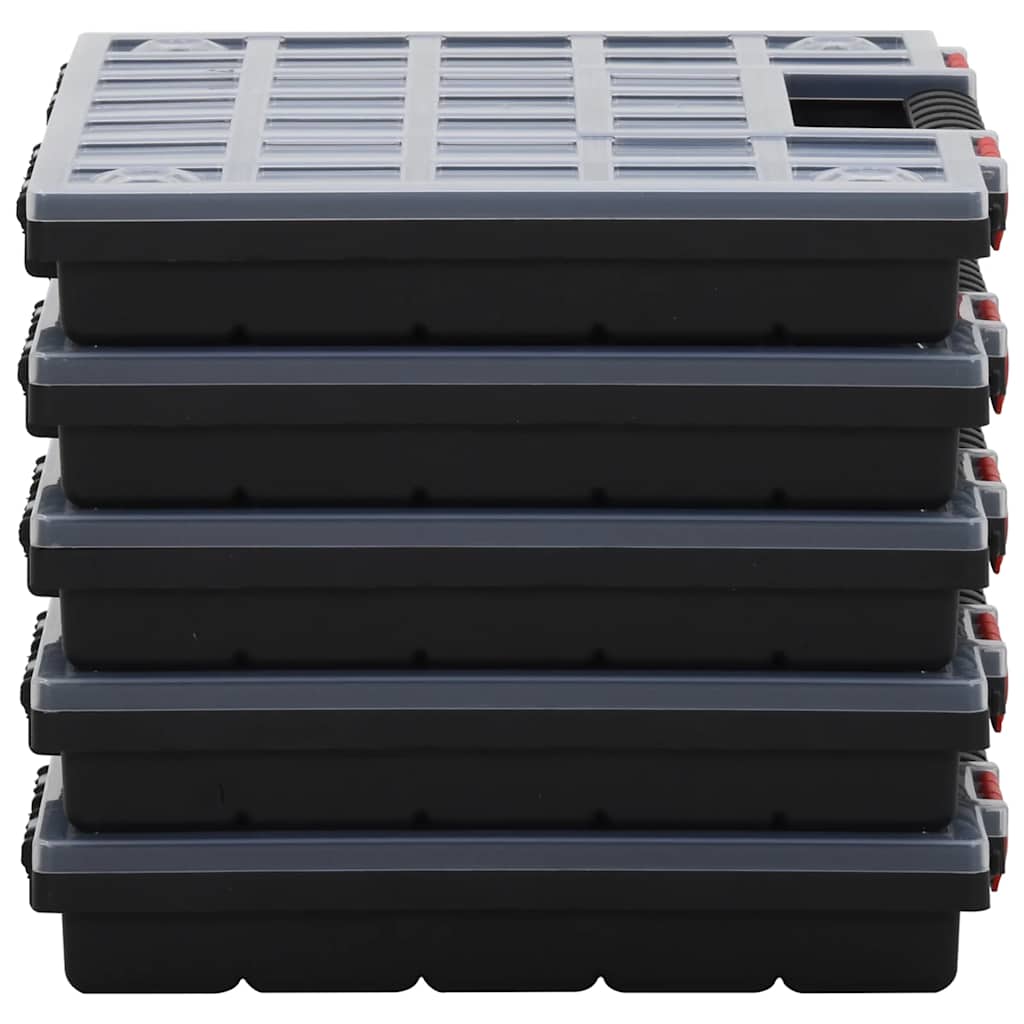 vidaXL Assortimentsdozen 5 st 34,5x25x5 cm polypropeen