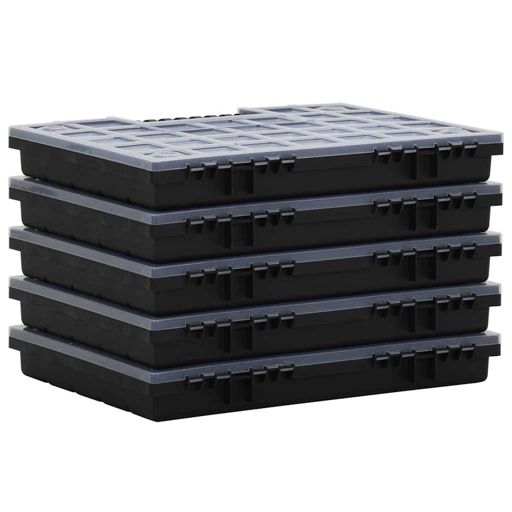 vidaXL Assortimentsdozen 5 st 34,5x25x5 cm polypropeen