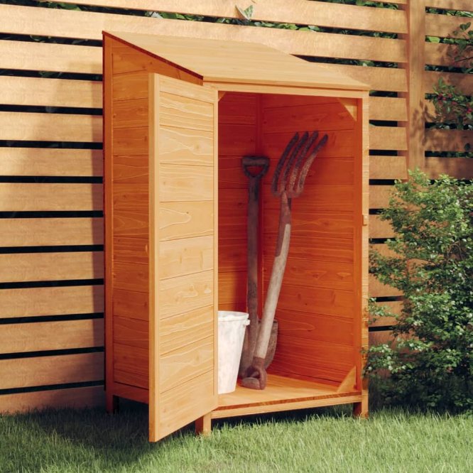 vidaXL Tuinschuur 55x52x112 cm massief vurenhout