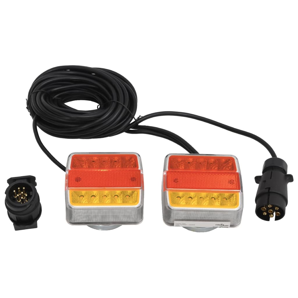 vidaXL Trailer Lights 2 pcs LED Light 12 V 10.5x7.5x10 cm Red