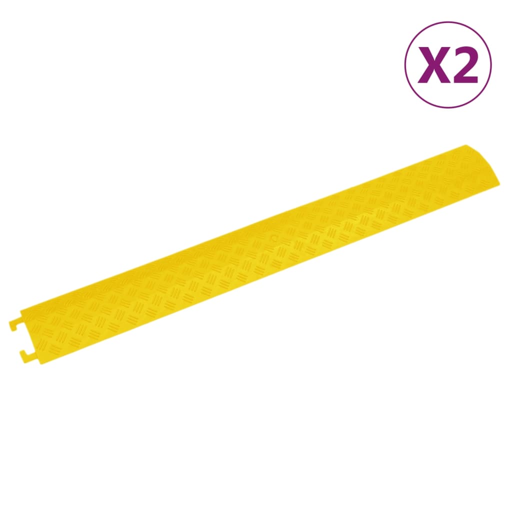vidaXL Cable Protectors Ramp 4 pcs 98.5 cm Yellow