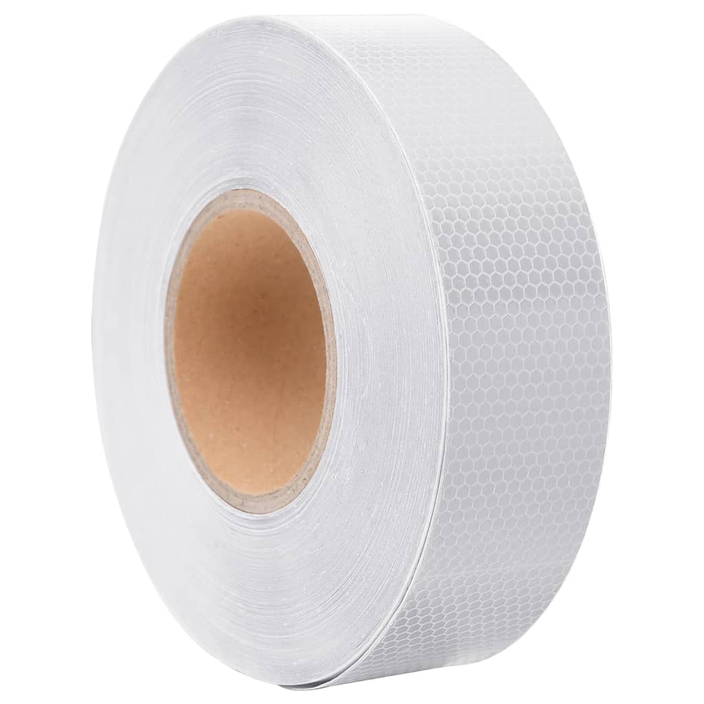 vidaXL Reflective Tape 2.5 cm x 20 m PVC White