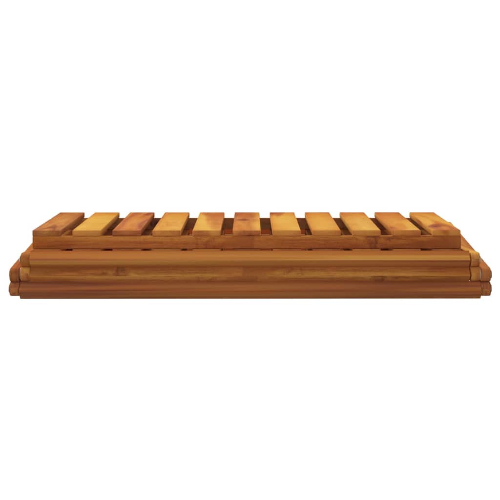 vidaXL Schappenkast inklapbaar 3-laags 70x31x63 cm acaciahout bruin