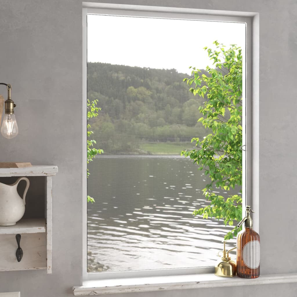 vidaXL Window Screen 80x100 cm white