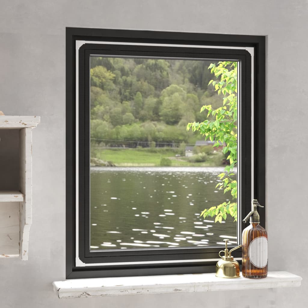 vidaXL Magnetic Fly Screen for Windows 80x140 cm White