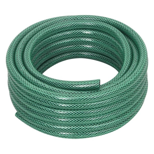 vidaXL Garden Hose with Coupling Set 0.5'' 10 m PVC Green