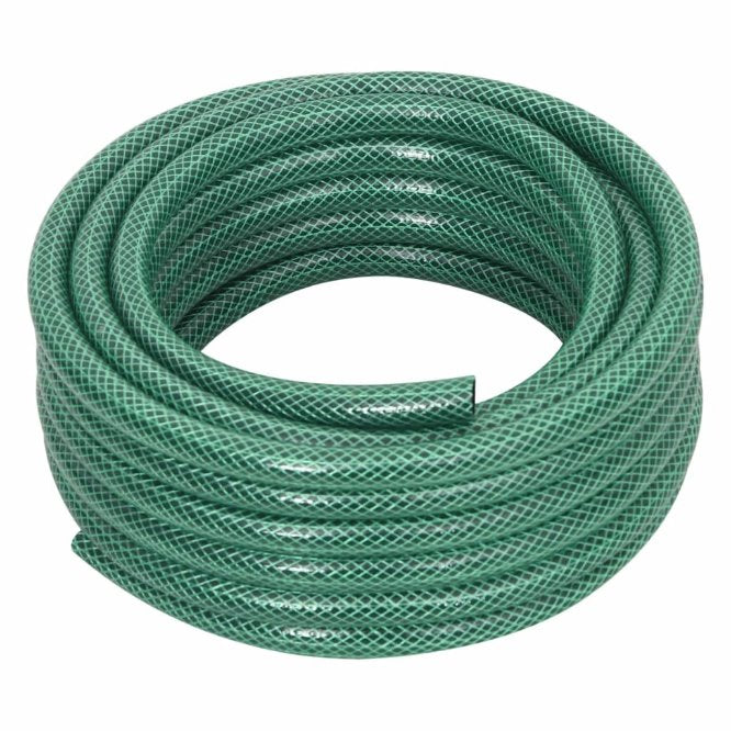 vidaXL Garden Hose with Coupling Set 0.5'' 10 m PVC Green