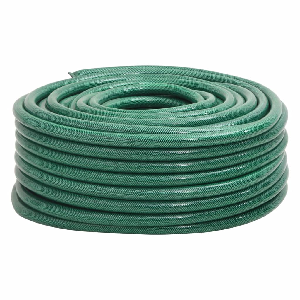 vidaXL Garden Hose with Coupling Set 0.5'' 10 m PVC Green
