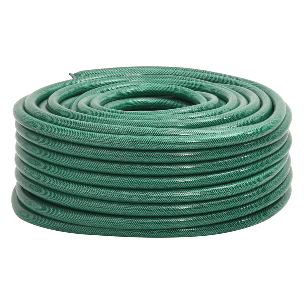 vidaXL Garden Hose with Coupling Set 0.5'' 10 m PVC Green