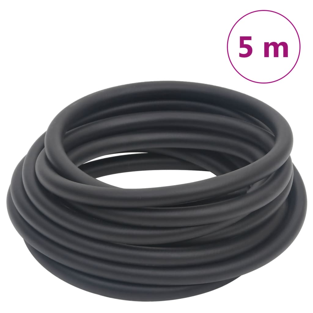 vidaXL Luchtslang hybride 0,6'' 2 m rubber en pvc zwart