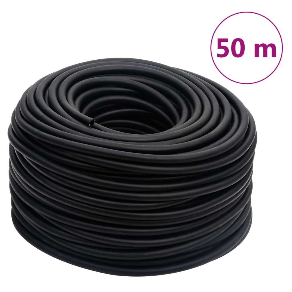 vidaXL Luchtslang hybride 0,6'' 2 m rubber en pvc zwart