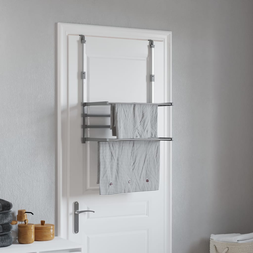 vidaXL Clothes Drying Rack for Balcony 54x25x42 cm Aluminium