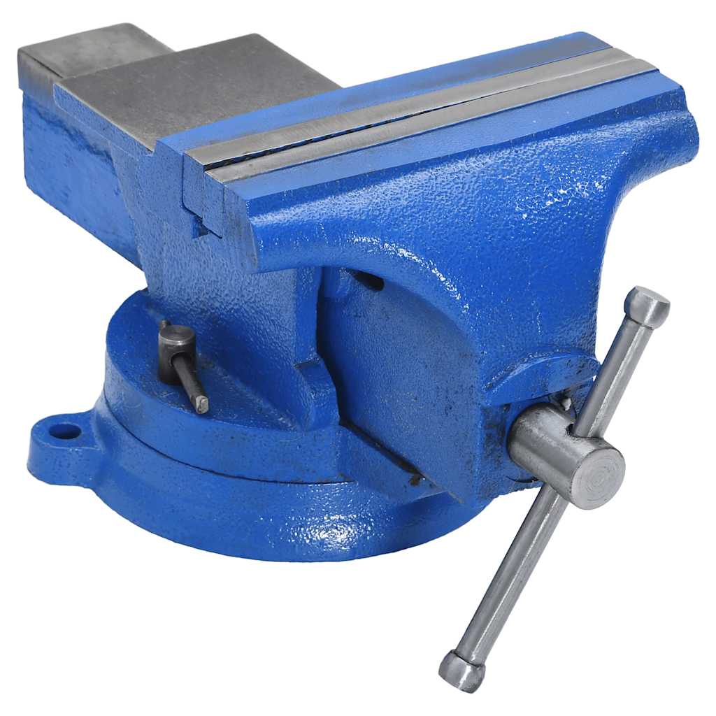 vidaXL Bench Vice 150 mm Cast Iron Blue