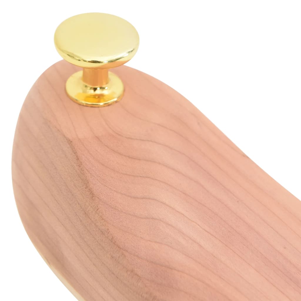 vidaXL Schoenspanner met schoenlepel EU 44-45 massief cederhout