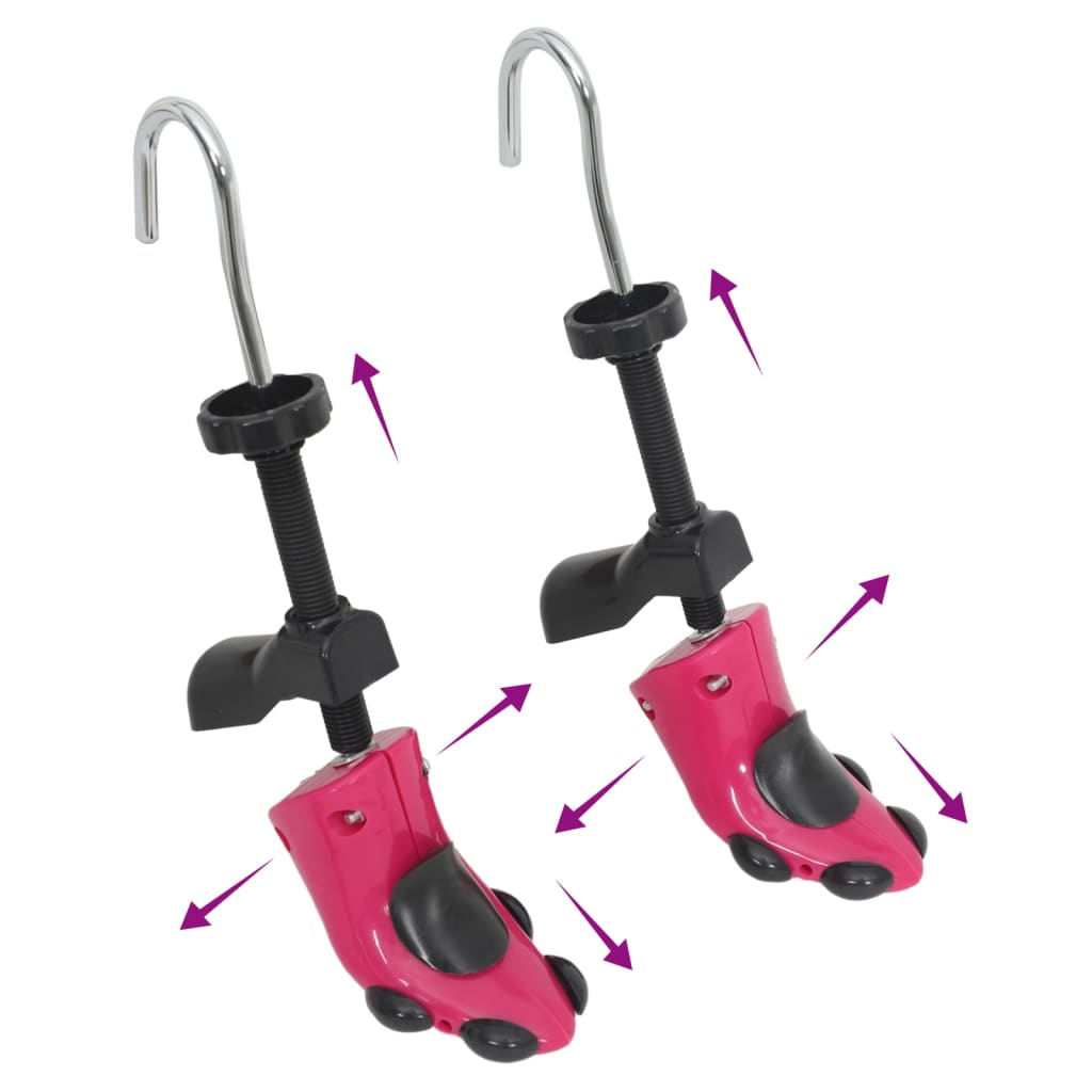 vidaXL Schoenspanners met schoenlepel EU 34-37 kunststof geel