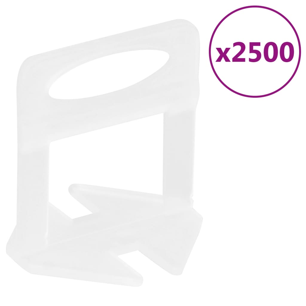 vidaXL Nivelleerklemmen voor tegels 250 st 1 mm