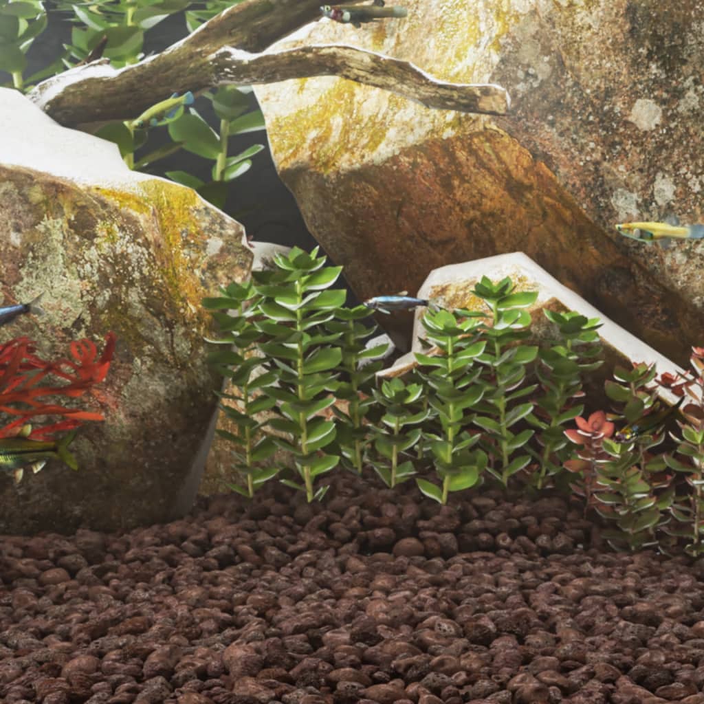 vidaXL Lava Rocks 10 kg 5-8 mm red