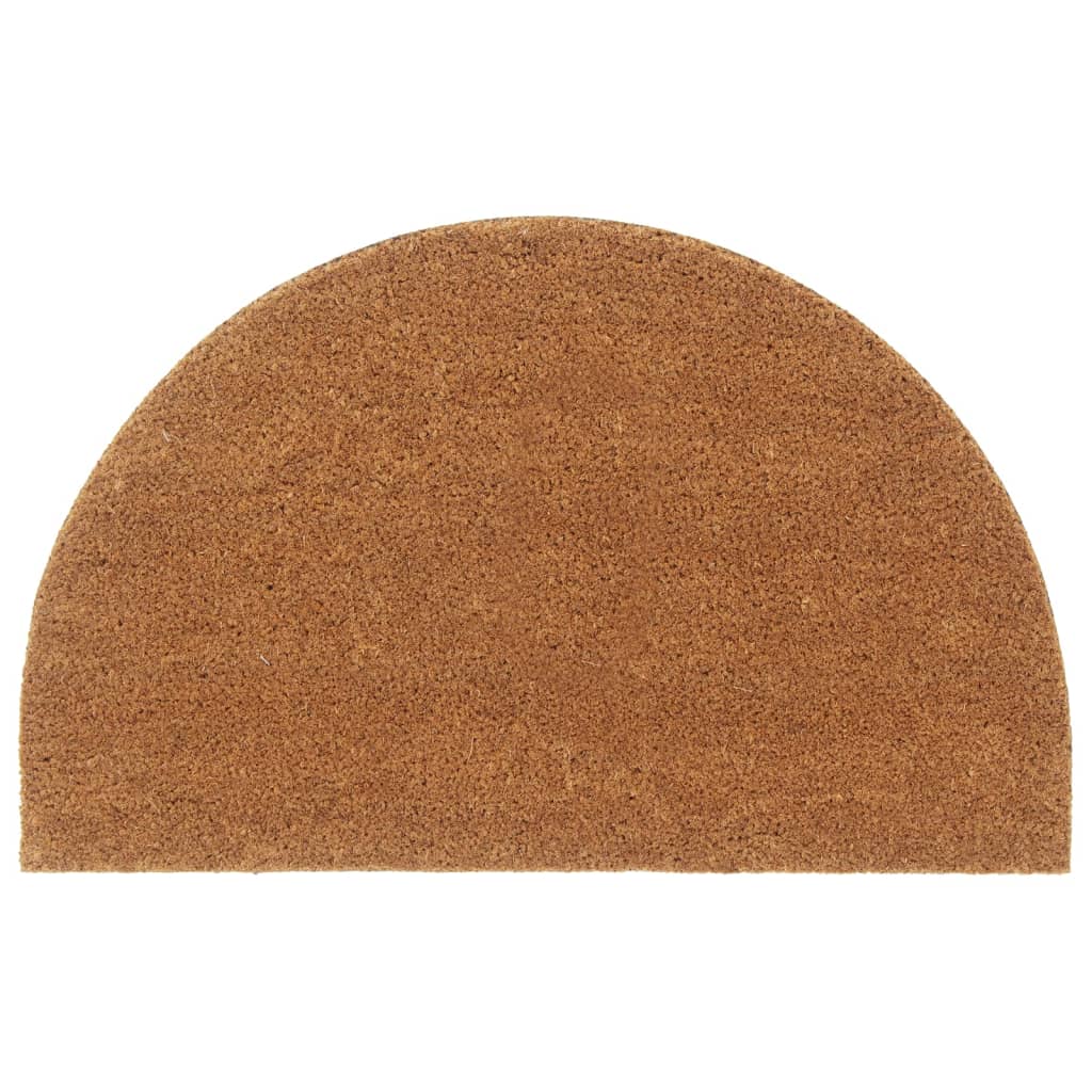 vidaXL Half-round Doormat 50x80 cm Tufted Coir Natural
