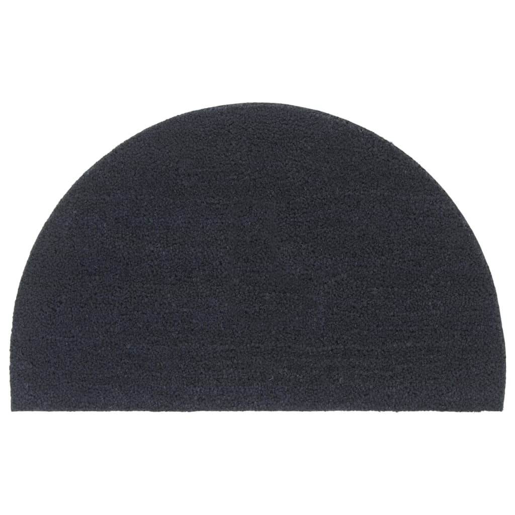 vidaXL Half-round Doormat 50x80 cm Tufted Coir Natural