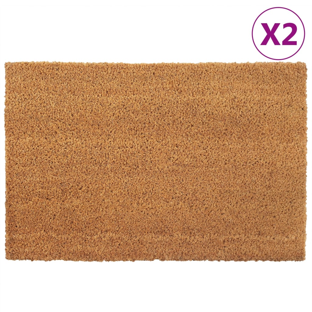 vidaXL Doormats 5 pcs 40x60 cm tufted coir natural