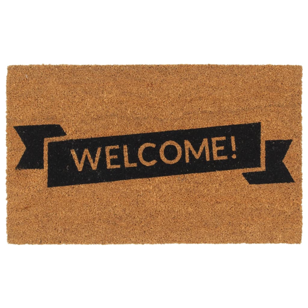 vidaXL Doormat 45x75 cm Tufted Coir Natural