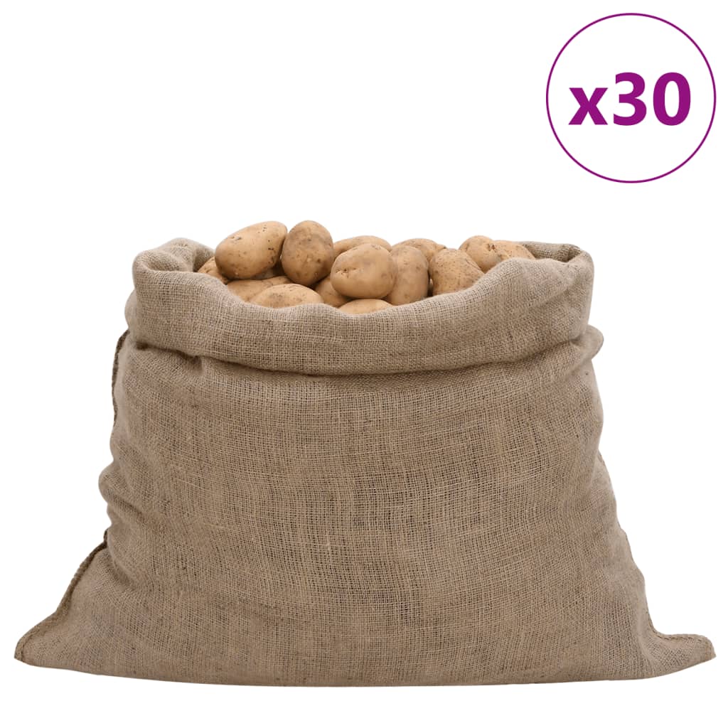 vidaXL Jute Sacks 5 pieces 60x105 cm 100% jute 220 g/m²