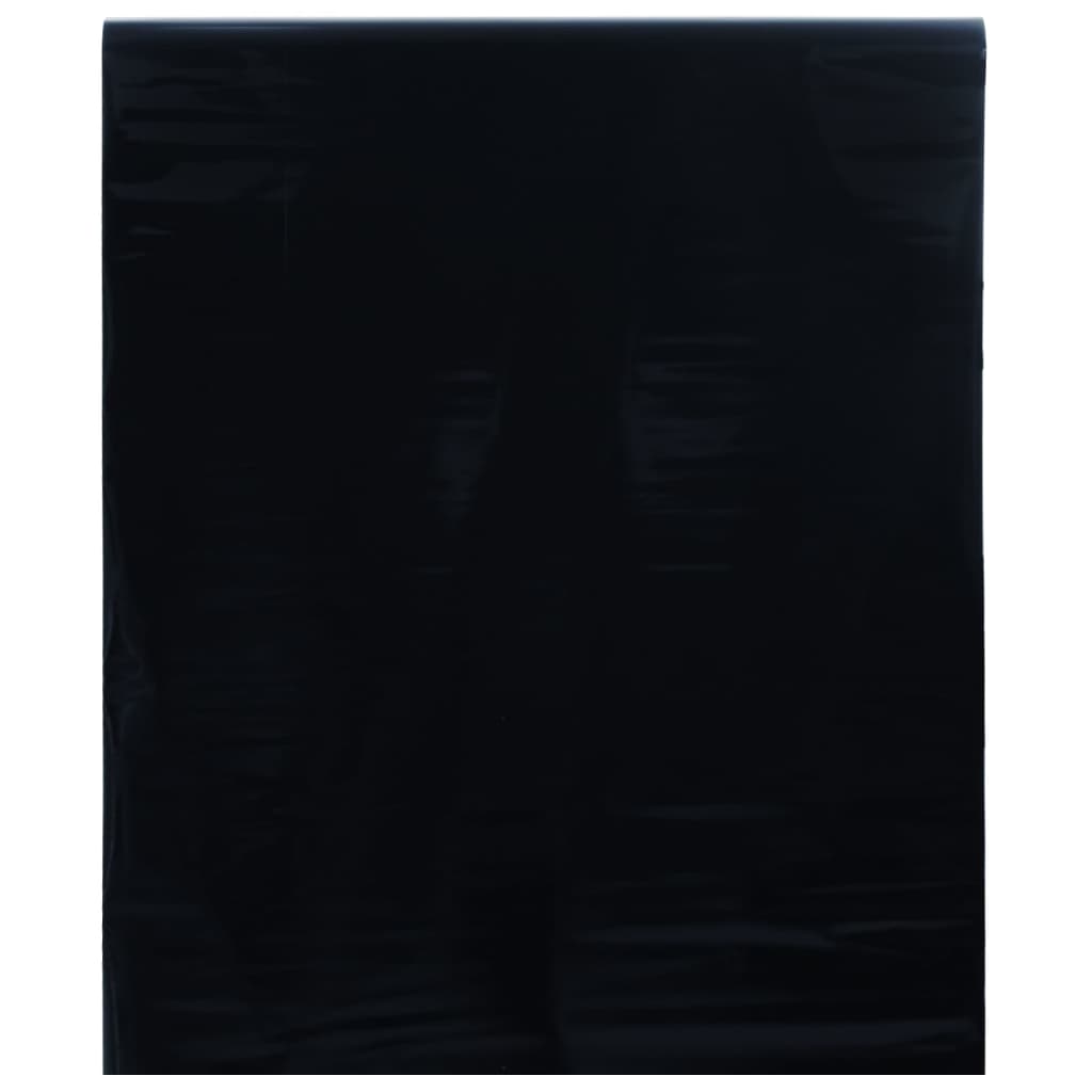 vidaXL Window Film Static Matt Black 45x500 cm PVC