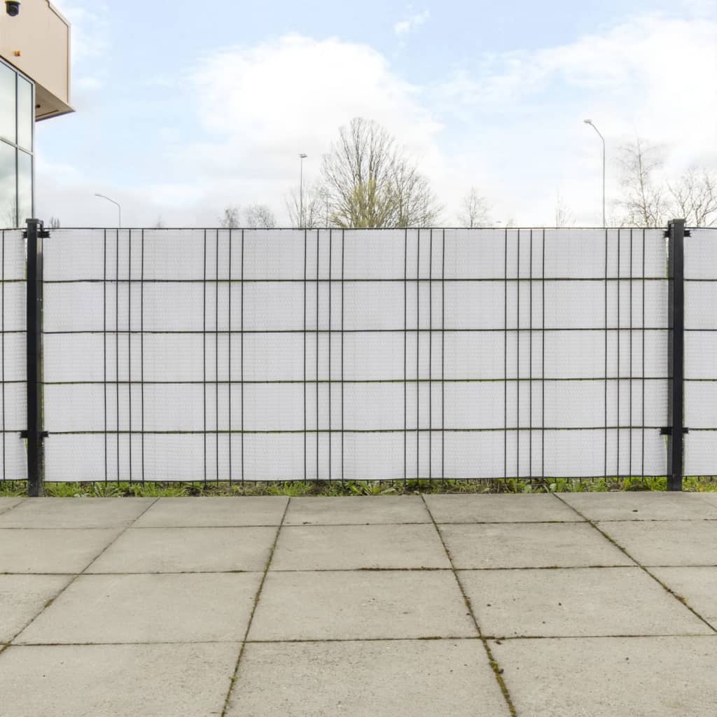 vidaXL Balcony Screens 5 pcs 255x19 cm poly rattan anthracite