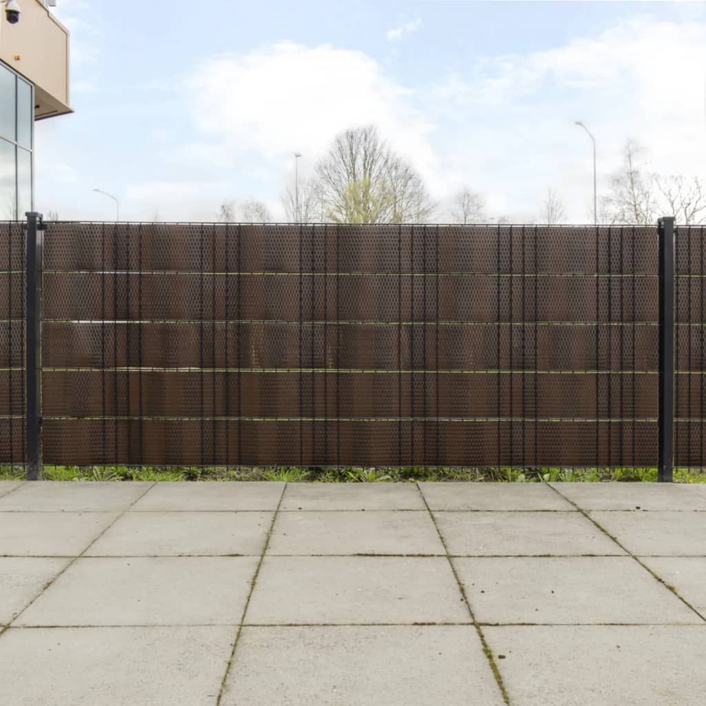 vidaXL Balcony Screens 5 pcs 255x19 cm poly rattan anthracite