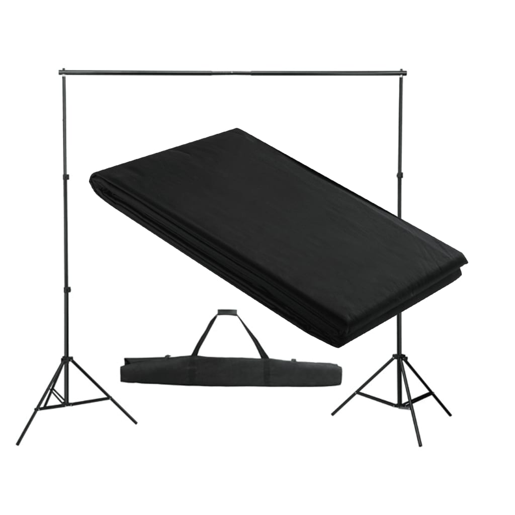 vidaXL Achtergrondsysteem 300x300 cm groen