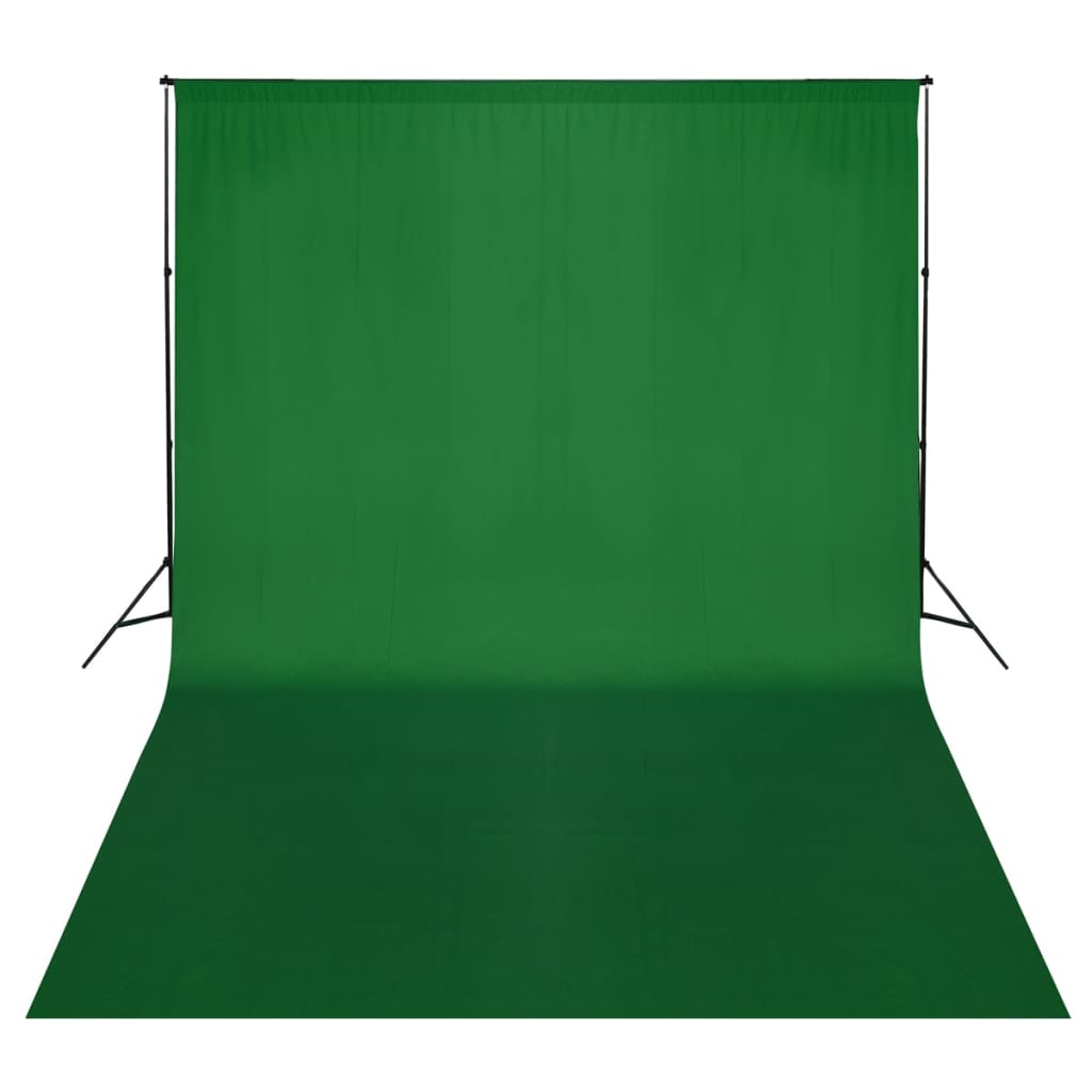 vidaXL Achtergrondsysteem 300x300 cm groen