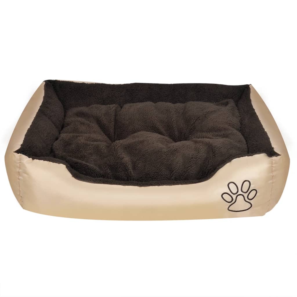 vidaXL Hondenbed bruin en beige XXL