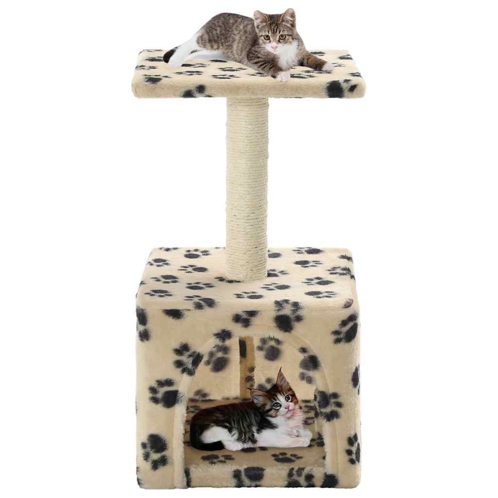 vidaXL Kattenkrabpaal met sisal krabpaal 55 cm grijs