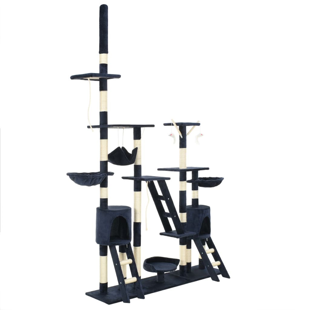 vidaXL Cat Scratching Tree with Sisal Scratching Posts 230-250 cm Grey