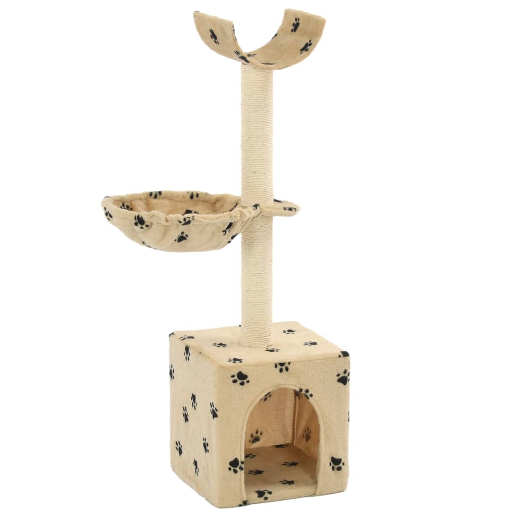 vidaXL Cat Tree with Sisal Scratching Posts 105 cm Grey
