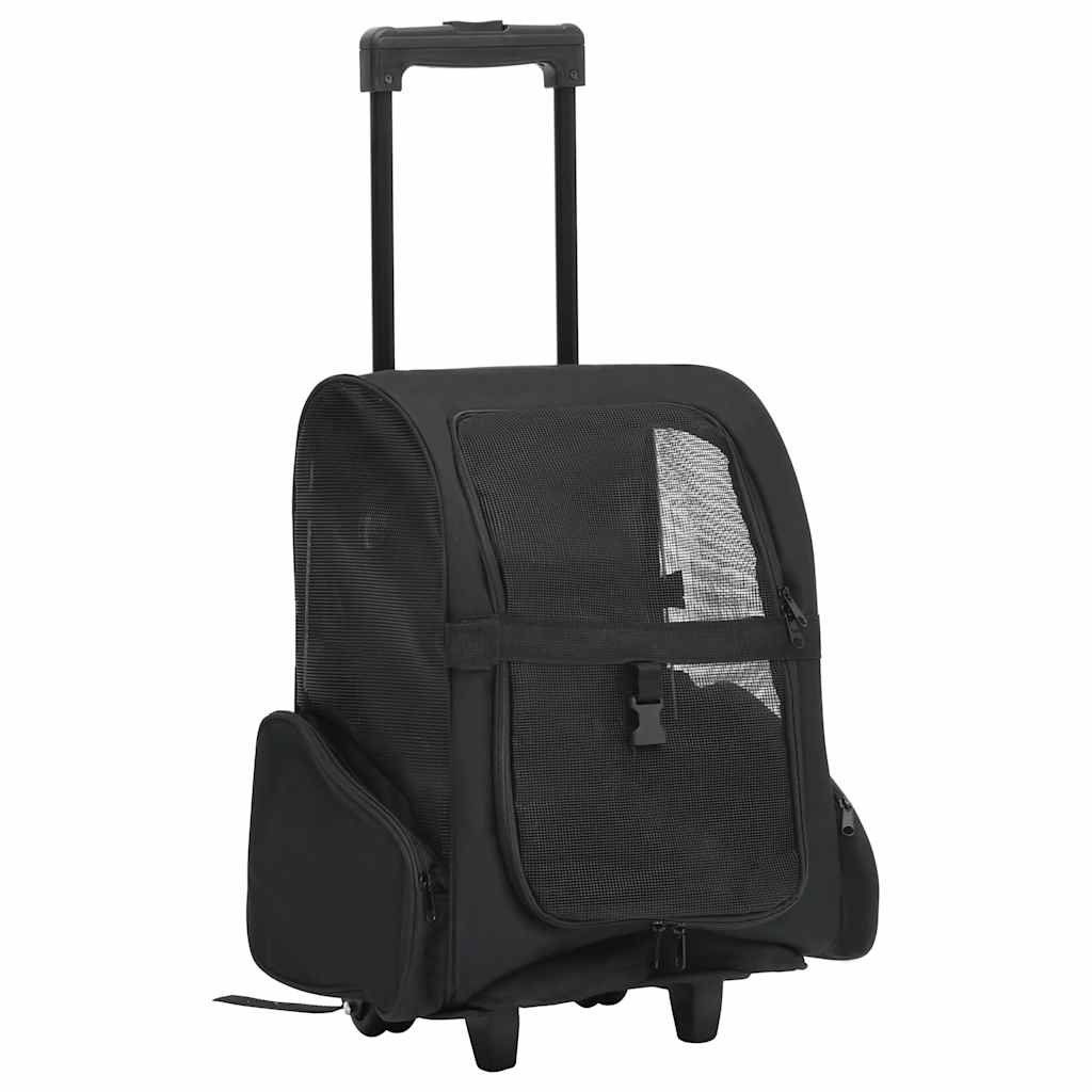 vidaXL Pet Trolley Foldable Beige