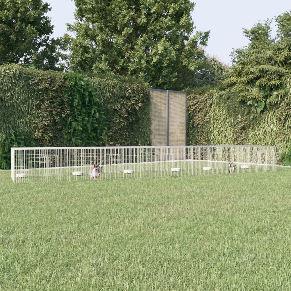 vidaXL Konijnenkooi 110x110x55 cm gegalvaniseerd ijzer
