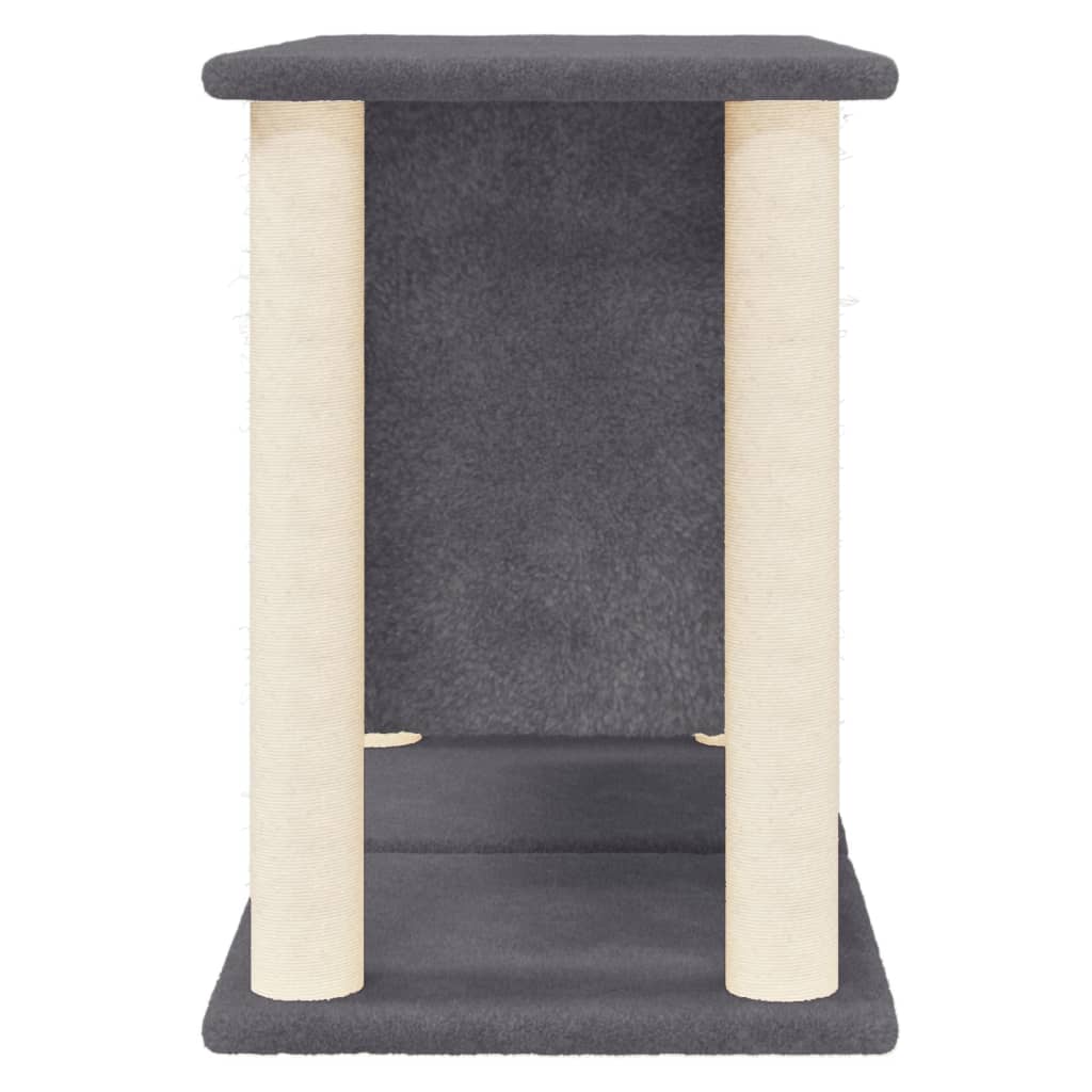 vidaXL Kattenmeubel met sisal krabpalen 50 cm donkergrijs