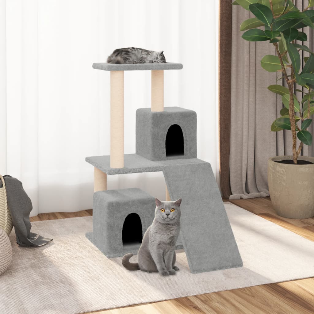 vidaXL Cat tree with sisal scratching posts 82 cm cream