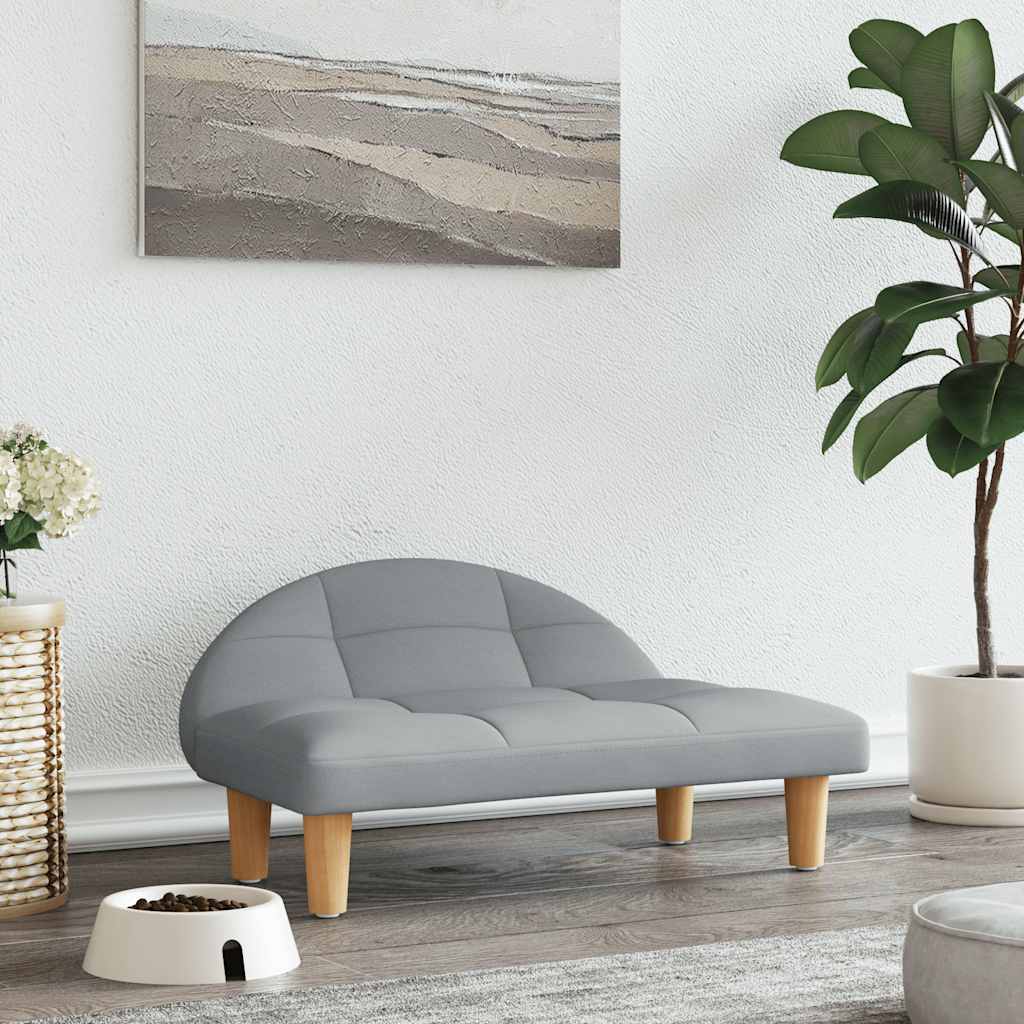 vidaXL Dog Bed 70x52x30 cm Fabric Cream