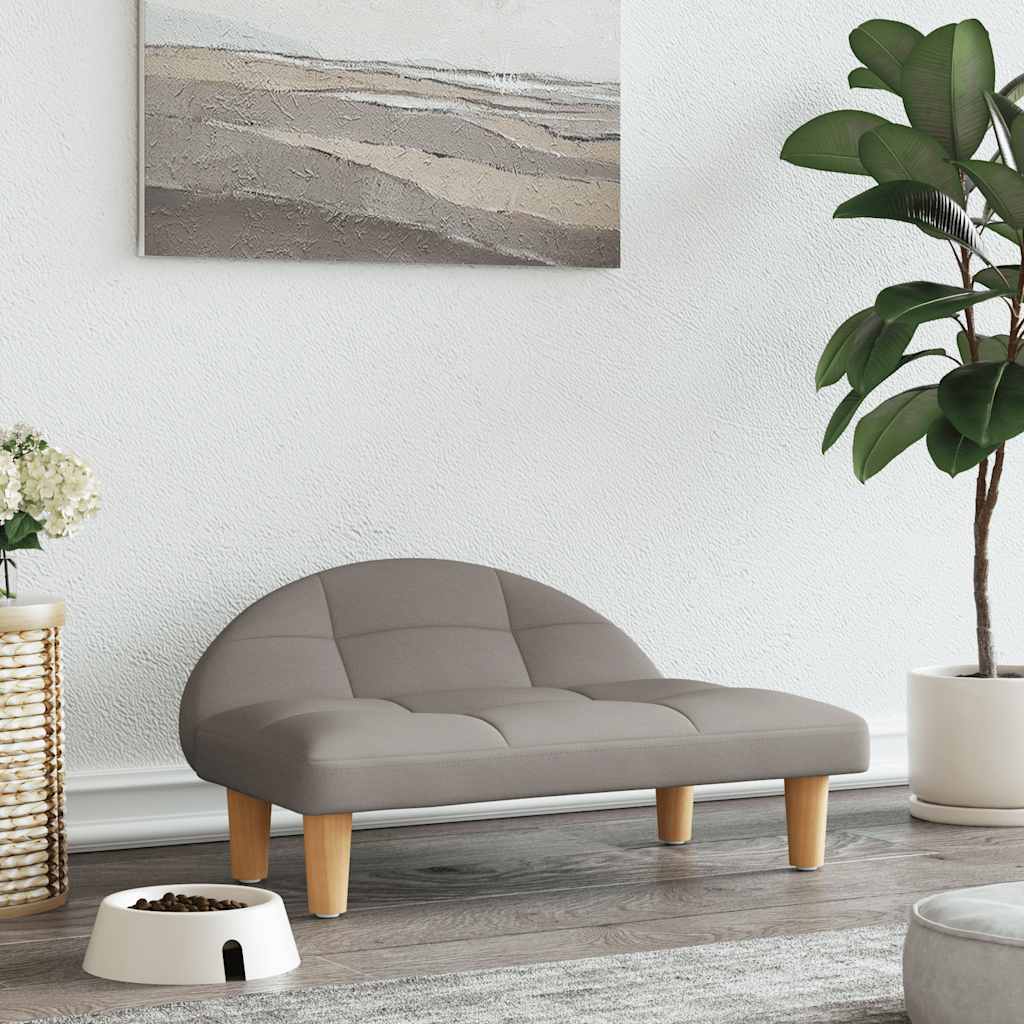 vidaXL Dog Bed 70x52x30 cm Fabric Cream